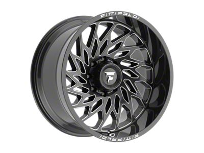 Fittipaldi Offroad FA20 Gloss Black Milled 8-Lug Wheel; 22x12; -44mm Offset (11-14 Silverado 2500 HD)