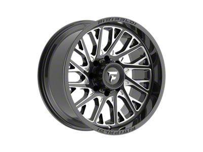 Fittipaldi Offroad FA08 Gloss Black Milled 8-Lug Wheel; 20x10; -19mm Offset (11-14 Silverado 3500 HD SRW)