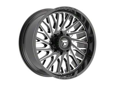 Fittipaldi Offroad FA08 Gloss Black Milled 8-Lug Wheel; 22x10; -19mm Offset (11-14 Silverado 3500 HD SRW)