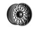 Fittipaldi Offroad FA08 Gloss Black Milled 8-Lug Wheel; 22x12; -44mm Offset (11-14 Silverado 3500 HD SRW)