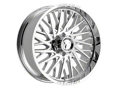 Fittipaldi Offroad FA08 Mirror Coat 8-Lug Wheel; 24x10; -19mm Offset (11-14 Silverado 3500 HD SRW)