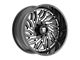 Fittipaldi Offroad FA13 Gloss Black Milled 8-Lug Wheel; 24x12; -44mm Offset (11-14 Silverado 3500 HD SRW)