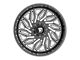 Fittipaldi Offroad FA13 Gloss Black Milled 8-Lug Wheel; 24x12; -44mm Offset (11-14 Silverado 3500 HD SRW)