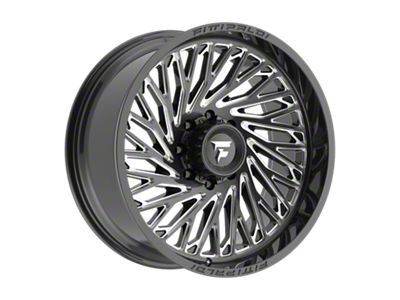 Fittipaldi Offroad FA15 Gloss Black Milled 8-Lug Wheel; 22x10; -19mm Offset (11-14 Silverado 3500 HD SRW)