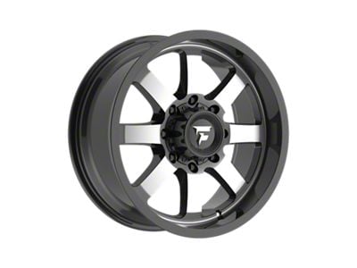 Fittipaldi Offroad FA16 Gloss Black Machined 8-Lug Wheel; 20x9; 12mm Offset (11-14 Silverado 3500 HD SRW)