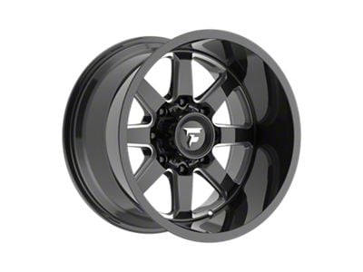 Fittipaldi Offroad FA16 Gloss Black Milled 8-Lug Wheel; 20x12; -51mm Offset (11-14 Silverado 3500 HD SRW)