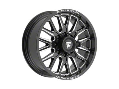 Fittipaldi Offroad FA18 Gloss Black Milled 8-Lug Wheel; 20x9; 18mm Offset (11-14 Silverado 3500 HD SRW)