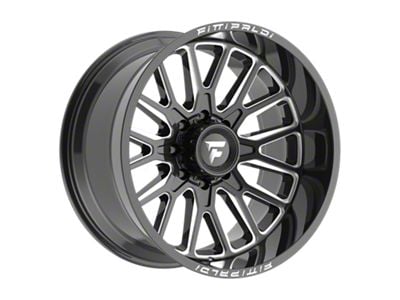 Fittipaldi Offroad FA18 Gloss Black Milled 8-Lug Wheel; 22x12; -44mm Offset (11-14 Silverado 3500 HD SRW)