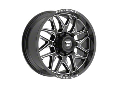 Fittipaldi Offroad FA19 Gloss Black Milled 8-Lug Wheel; 20x9; 18mm Offset (11-14 Silverado 3500 HD SRW)