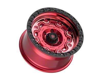 Fittipaldi Offroad FT100 Machined with Red Tint 6-Lug Wheel; 17x9; -12mm Offset (09-14 F-150)