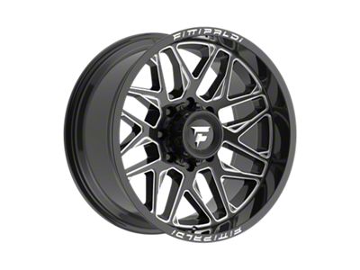 Fittipaldi Offroad FA19 Gloss Black Milled 8-Lug Wheel; 20x10; -19mm Offset (11-16 F-250 Super Duty)