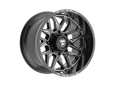 Fittipaldi Offroad FA19 Gloss Black Milled 8-Lug Wheel; 20x12; -44mm Offset (11-16 F-250 Super Duty)