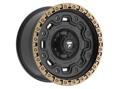 Fittipaldi Offroad FT100 Satin Black with Bronze Ring 8-Lug Wheel; 20x9; 18mm Offset (11-16 F-250 Super Duty)