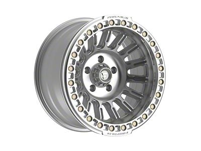 Fittipaldi Offroad FB152 Machined Silver 6-Lug Wheel; 17x9; -38mm Offset (14-18 Sierra 1500)