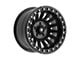Fittipaldi Offroad FB152 Satin Black 6-Lug Wheel; 17x9; -38mm Offset (14-18 Silverado 1500)