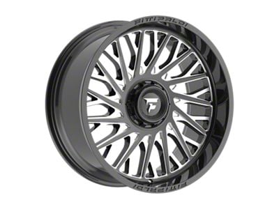 Fittipaldi Offroad FA08 Gloss Black Milled 6-Lug Wheel; 22x10; -19mm Offset (15-20 F-150)