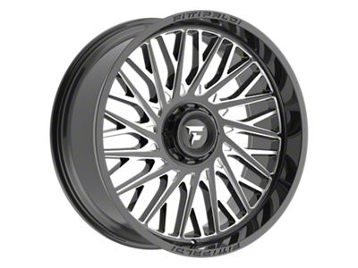 Fittipaldi Offroad FA08 Gloss Black Milled 6-Lug Wheel; 24x10; -19mm Offset (15-20 F-150)