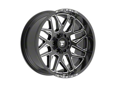 Fittipaldi Offroad FA19 Gloss Black Milled 6-Lug Wheel; 20x10; -19mm Offset (15-20 F-150)