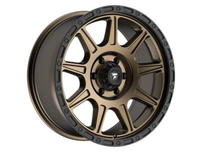 Fittipaldi Offroad FT104 Satin Bronze with Satin Black Lip 6-Lug Wheel; 20x9; 18mm Offset (15-20 F-150)