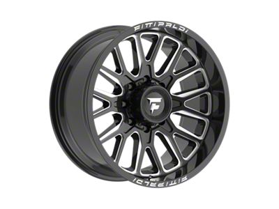 Fittipaldi Offroad FA18 Gloss Black Milled 8-Lug Wheel; 20x10; -19mm Offset (15-19 Sierra 2500 HD)