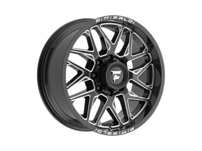 Fittipaldi Offroad FA19 Gloss Black Milled 8-Lug Wheel; 20x9; 18mm Offset (15-19 Sierra 2500 HD)