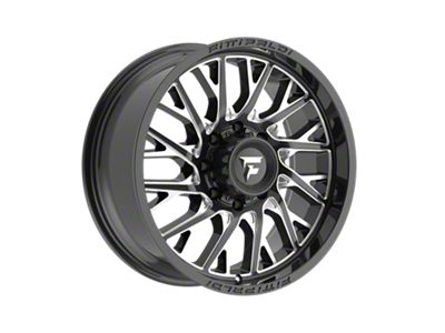 Fittipaldi Offroad FA08 Gloss Black Milled 8-Lug Wheel; 20x9; 18mm Offset (15-19 Silverado 2500 HD)