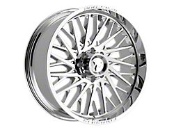 Fittipaldi Offroad FA08 Mirror Coat 8-Lug Wheel; 24x10; -19mm Offset (15-19 Silverado 2500 HD)