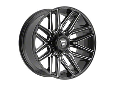 Fittipaldi Offroad FA14 Gloss Black Milled 8-Lug Wheel; 22x10; -19mm Offset (15-19 Silverado 2500 HD)