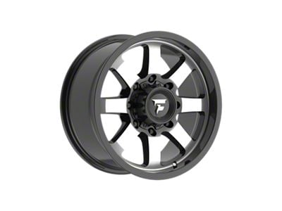 Fittipaldi Offroad FA16 Gloss Black Machined 8-Lug Wheel; 18x9; 12mm Offset (15-19 Silverado 2500 HD)