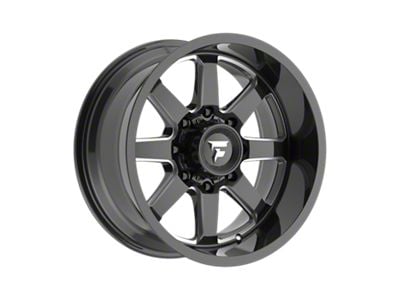 Fittipaldi Offroad FA16 Gloss Black Milled 8-Lug Wheel; 20x10; -25mm Offset (15-19 Silverado 2500 HD)