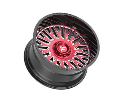 Fittipaldi Offroad FA07 Gloss Black Machined with Red Tint 6-Lug Wheel; 26x12; -44mm Offset (15-20 Yukon)