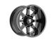 Fittipaldi Offroad FA16 Gloss Black Milled 8-Lug Wheel; 20x12; -51mm Offset (17-22 F-250 Super Duty)