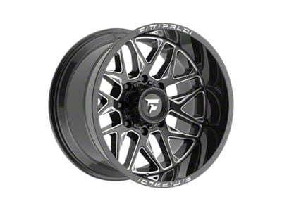 Fittipaldi Offroad FA19 Gloss Black Milled 8-Lug Wheel; 22x12; -44mm Offset (17-22 F-350 Super Duty SRW)