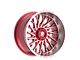 Fittipaldi Offroad FA08 Gloss Red Machined 6-Lug Wheel; 22x12; -44mm Offset (2024 Ranger)