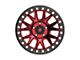 Fittipaldi Offroad FB151 Metallic Red with Red Tint 6-Lug Wheel; 17x9; -38mm Offset (2024 Ranger)