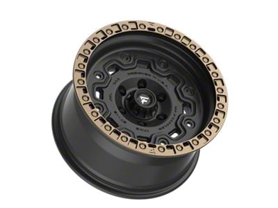 Fittipaldi Offroad FT100 Satin Black with Bronze Ring 6-Lug Wheel; 17x9; -12mm Offset (24-25 Ranger)