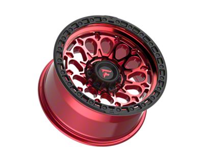 Fittipaldi Offroad FT101 Machined with Red Tint 6-Lug Wheel; 17x9; -12mm Offset (2024 Ranger)