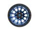 Fittipaldi Offroad FT101 Satin Blue with Black Ring 6-Lug Wheel; 17x9; -12mm Offset (2024 Ranger)