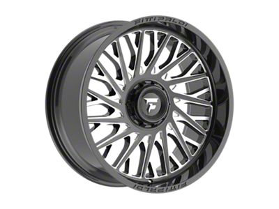 Fittipaldi Offroad FA08 Gloss Black Milled 6-Lug Wheel; 22x10; -19mm Offset (21-24 F-150)