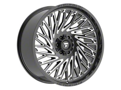 Fittipaldi Offroad FA15 Gloss Black Milled 6-Lug Wheel; 24x10; 0mm Offset (21-25 F-150)