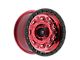 Fittipaldi Offroad FT100 Machined with Red Tint 6-Lug Wheel; 17x9; -12mm Offset (21-25 F-150)