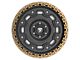 Fittipaldi Offroad FT100 Satin Black with Bronze Ring 6-Lug Wheel; 20x9; 18mm Offset (21-24 F-150)