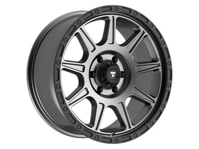 Fittipaldi Offroad FT104 Satin Anthracite with Satin Black Lip 6-Lug Wheel; 20x9; 18mm Offset (21-25 F-150)