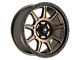 Fittipaldi Offroad FT104 Satin Bronze with Satin Black Lip 6-Lug Wheel; 20x9; 18mm Offset (21-24 F-150)