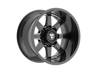 Fittipaldi Offroad FA16 Gloss Black Milled 8-Lug Wheel; 20x12; -51mm Offset (23-24 F-250 Super Duty)