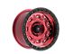 Fittipaldi Offroad FT100 Machined with Red Tint 6-Lug Wheel; 17x9; -12mm Offset (19-23 Ranger)