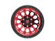 Fittipaldi Offroad FT101 Machined with Red Tint 6-Lug Wheel; 17x9; -12mm Offset (14-18 Sierra 1500)