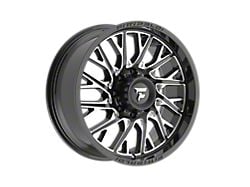 Fittipaldi Offroad FA08 Gloss Black Milled 8-Lug Wheel; 20x9; 18mm Offset (20-25 Sierra 2500 HD)