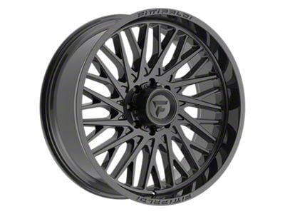 Fittipaldi Offroad FA08 Gloss Black 8-Lug Wheel; 24x10; -19mm Offset (20-24 Sierra 2500 HD)