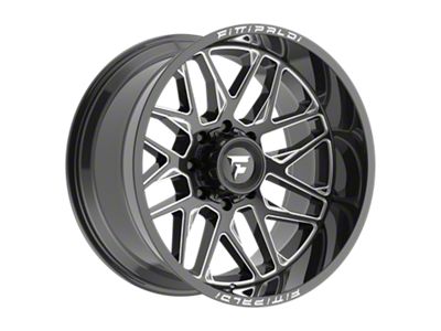 Fittipaldi Offroad FA19 Gloss Black Milled 8-Lug Wheel; 22x12; -44mm Offset (20-25 Silverado 2500 HD)